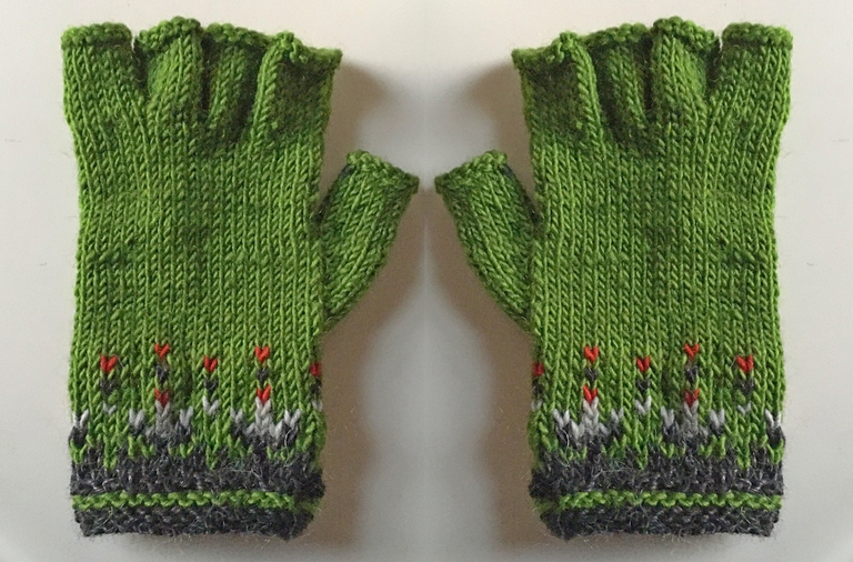 Icelandic hygge pointless gloves knitting
                      pattern countrywool