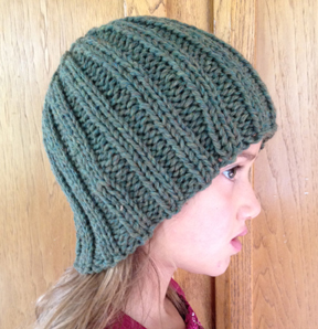 countrywool quick knit ribbed hat