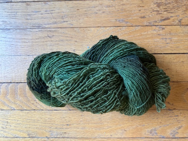 durasport bronze green handdyed countrywool